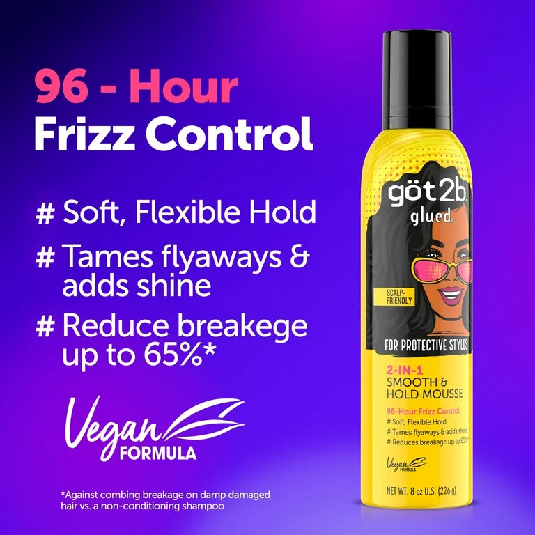 Schwarzkopf Got2b Glued 2in1 Smooth & Hold Mousse 226 g