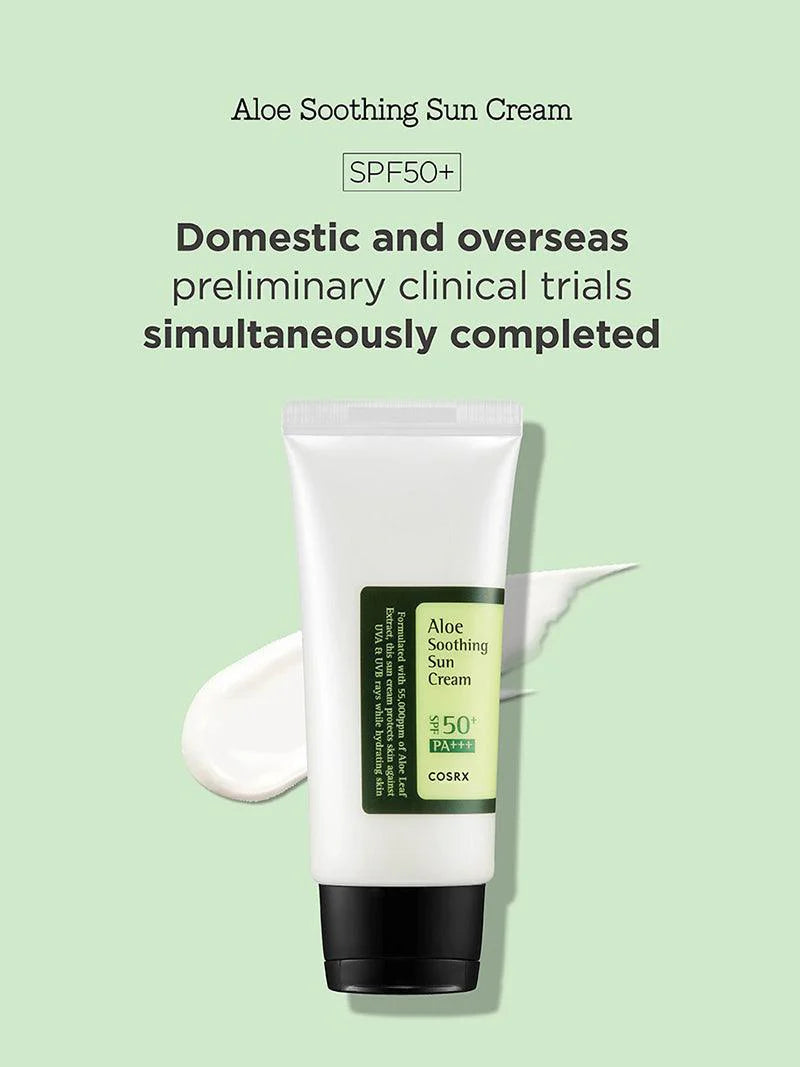 Cosrx Aloe Успокаивающий солнцезащитный крем +50 SPF 50 мл