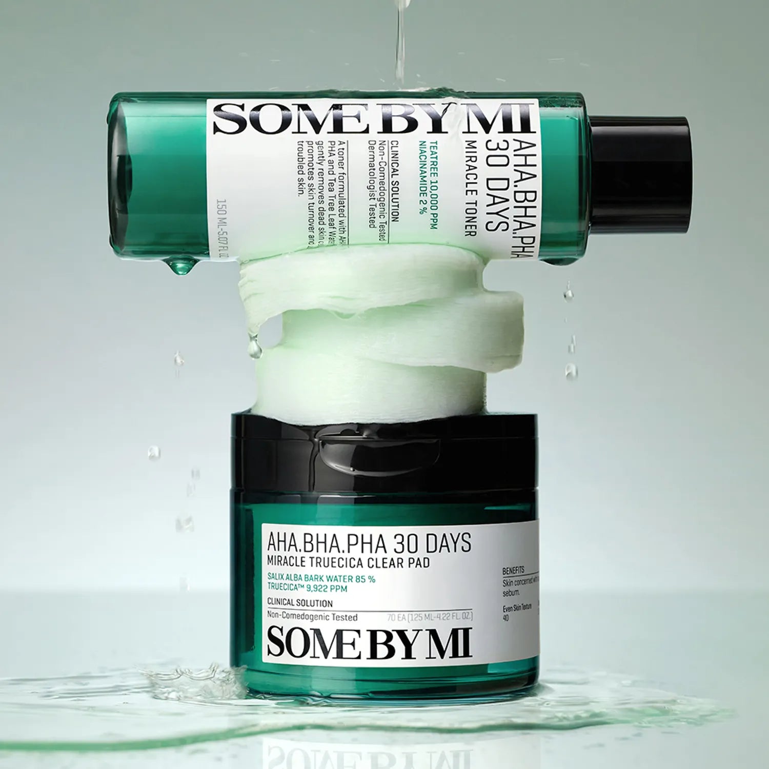 AHA BHA PHA 30 Days Miracle Truecica Clear Pad 70 шт. 125 мл