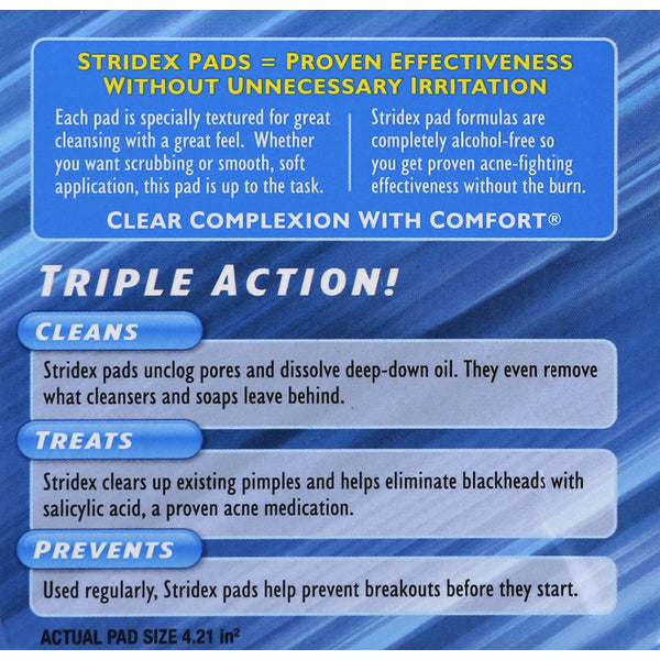 Stridex Essential 1% Salicylic Acid 55 Soft Touch Pads